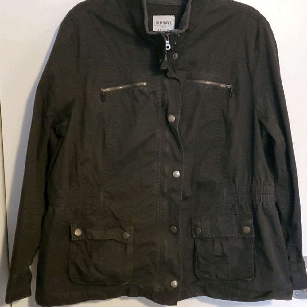Old Navy Dark Green Utility Jacket